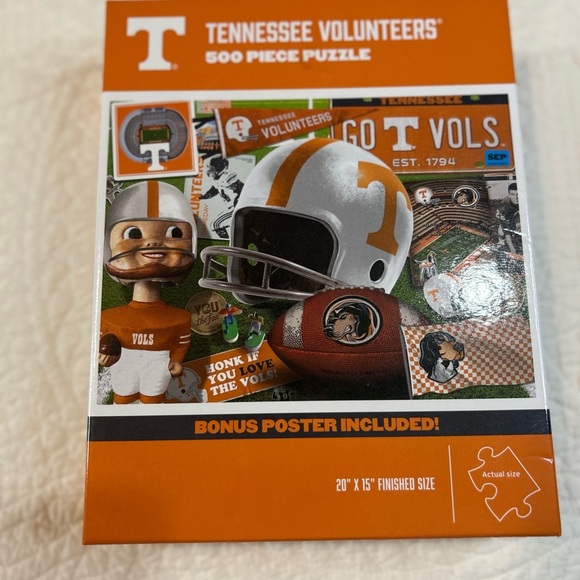 NWT Tennessee Vols 500 Piece Puzzle w/ Poster. Puzzle is unopened. - Picture 1 of 3